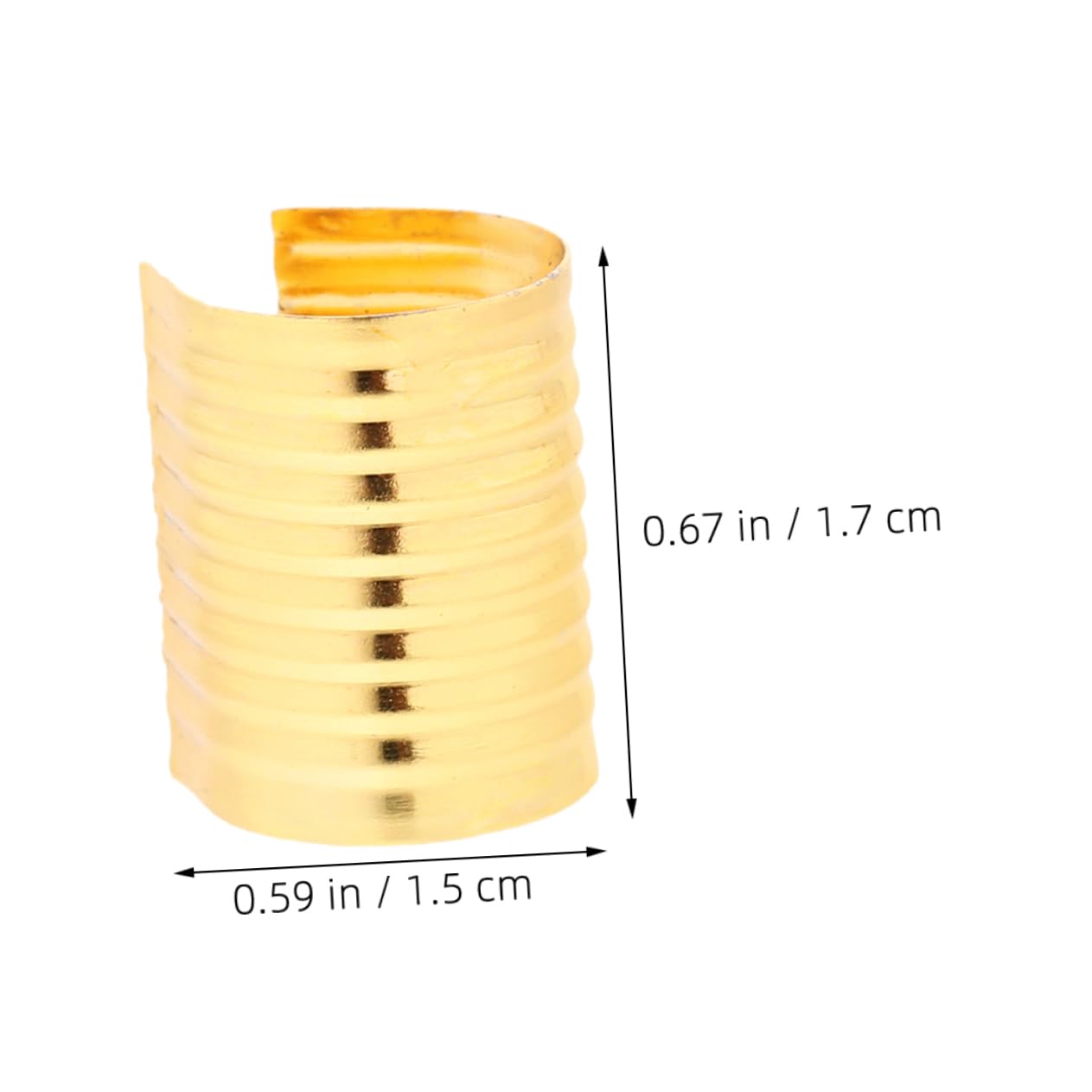 KALLORY Metallic Cord End Crimp Tassel String End Fastener 100pcs Jewelry Making Supplies Handmade Tassel Hat Clip