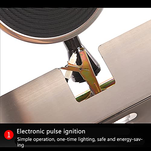 Deep Fryer Friteuse à gaz Professionnelle, friteuse de Frites de Poulet d'acier Inoxydable de réservoir de 6L avec la cuillère de Panier pour la friteuse de Famille Restaurant Commercial – Image 6