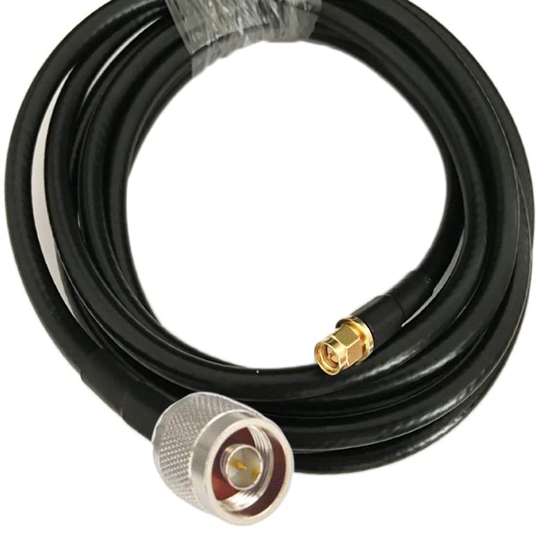 AE-TOOL - SMAs male to N male connector 5D-FB 50-5 Coaxial Cable RFs Adapters Cable 50Ohm 50cm 1/2/ 5m 8m 10m 15m 20m 25m (15m)