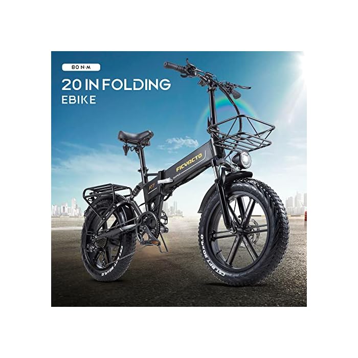 Ficyacto Electric Bikes Folding Removable Lithium-ion Battery - Image 5