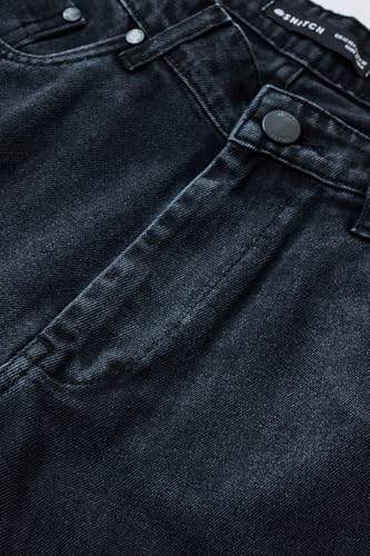 Image of SNITCH Men Cargo Pants | Baggy Fit with Multiple Utility Pockets & Turned-Up Cuffs | Cotton Blend Fabric for Streetwear & Casual Outings