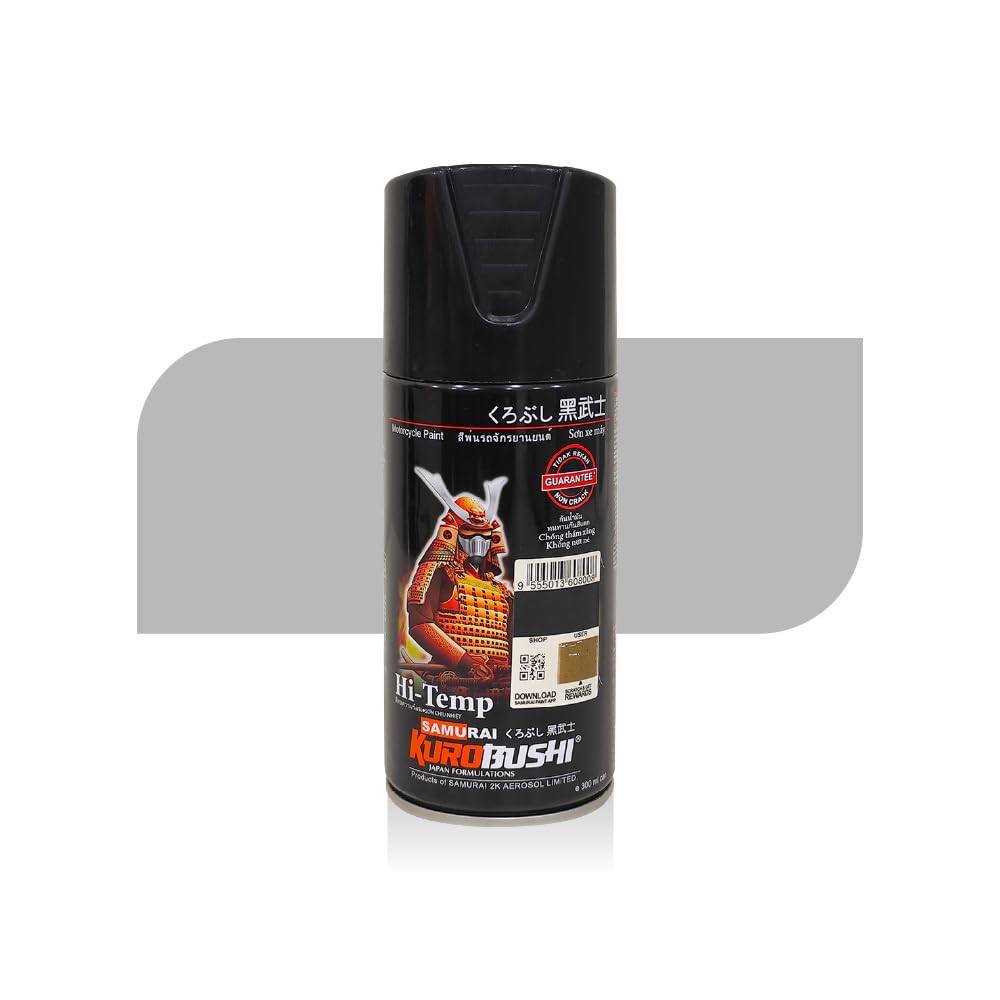 Samurai Exhaust Pipe H1 Hi-Temp Silver 600°C Heat Resistant Spray Paint- Automotive,Motorcycle,DIY