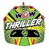 WOW Sports Thriller Towable Deck Tube for Boating Adults, Tubing Boat Inflatable for Water Sports