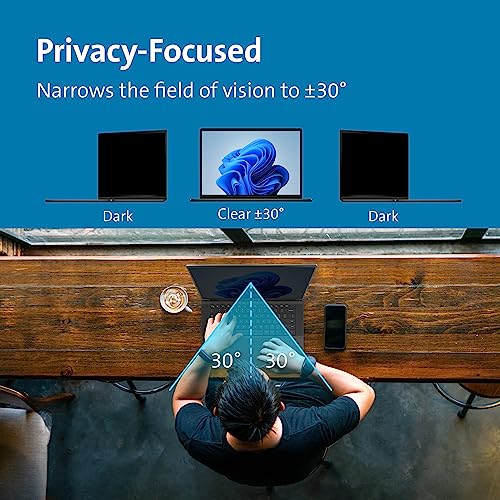Image of Kensington MagPro Magnetic Laptop Privacy Screen 14 inch, Removable 16:10 Laptop Privacy Filter, Anti-Glare, Blue Ray Reduction, Compatible with HP /Dell /Acer /Asus /Samsung /Lenovo (K55254WW)