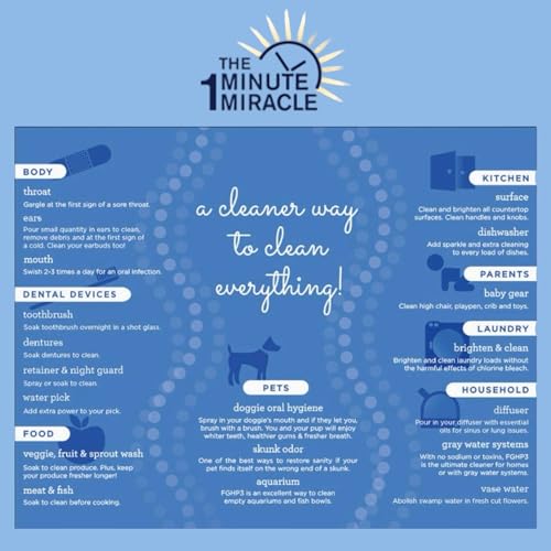 3% Hydrogen Peroxide Medical Food Grade H2o2-12 oz Bottle with 1 oz Bottle Dropper - Recommedned by The One Minute Cure Book. 11 Drops of 3% Equal to 1 Drop of 35% H2o2. - Image 4