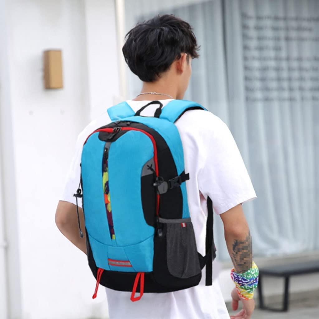 Sac à Dos de randonnée Sac à Dos de randonnée à glissière en métal 45L, Sac à Dos Pliable résistant à l'eau, Grand Sac à Dos de Voyage de Camping ultraléger pour l'escalade, Le Cyclisme Chasse
