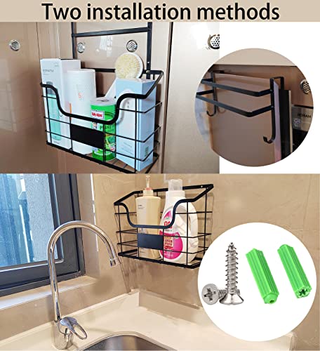 Yeebeijim Over The Cabinet Door Organizer 3 Pack, Kitchen Cabinet Organizer Wall Mount Storage Basket For Cutting Board, Grid Storage Basket Holder Rack For Kitchen Pantry Bathroom #TOP3