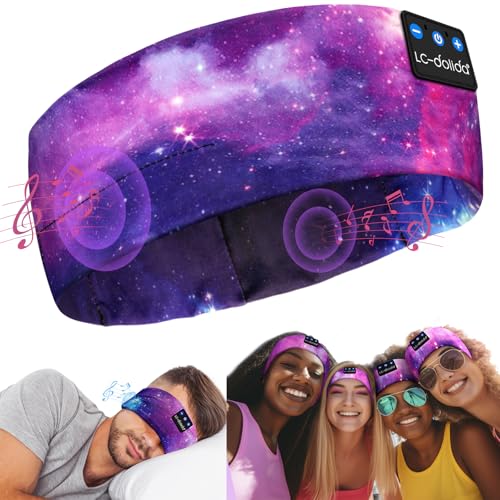 LC-dolida Auriculares para dormir Bluetooth 5.4, diadema para dormir, antifaz para dormir, auriculares deportivos, música para dormir, diadema para deportes, entrenamiento, correr, yoga, viajes