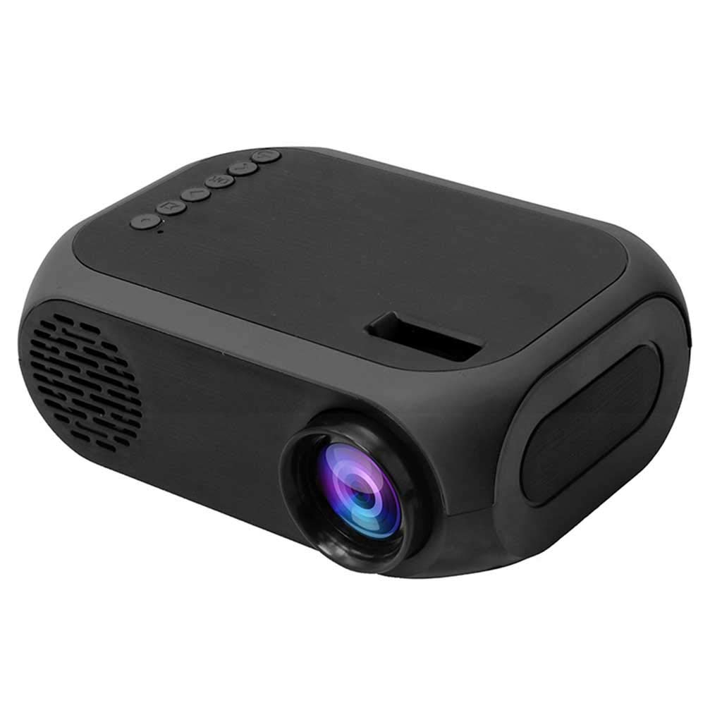 Videoproiettori Portatili Mini 1080P HD per L'intrattenimento Domestico, Home Theater Multimediale con Telecomando, Supporto HDMI, AV, SD, USB,A