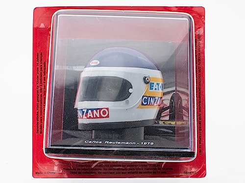 OPO 10 - Formula 1 Helmet Compatible with Ferrari F1: Carlos Reutemann 1978-1/5 Scale - CAS24, Black - Image 3