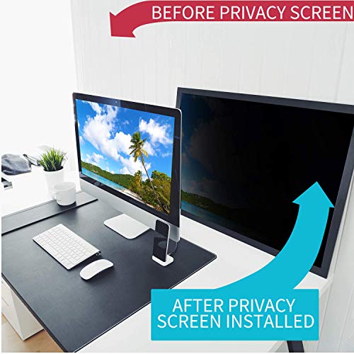 32''W Inch Privacy Screen Filter for Desktop Computer Widescreen Monitor - Anti-Glare, Blocks 96% UV,Anti-Scratch with 16:9 Aspect Ratio