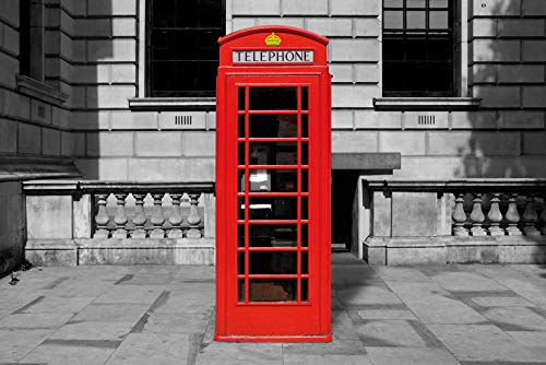 1art1 Londres Posters XXL Cabine Téléphonique Rouge Affiche 120x80 cm