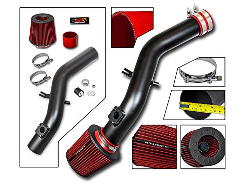 Rtunes Short Ram Air Intake Kit + Filter Combo (RED) For 2006-2011 Lexus IS250 / IS350 - Increases HP & Throttle Response