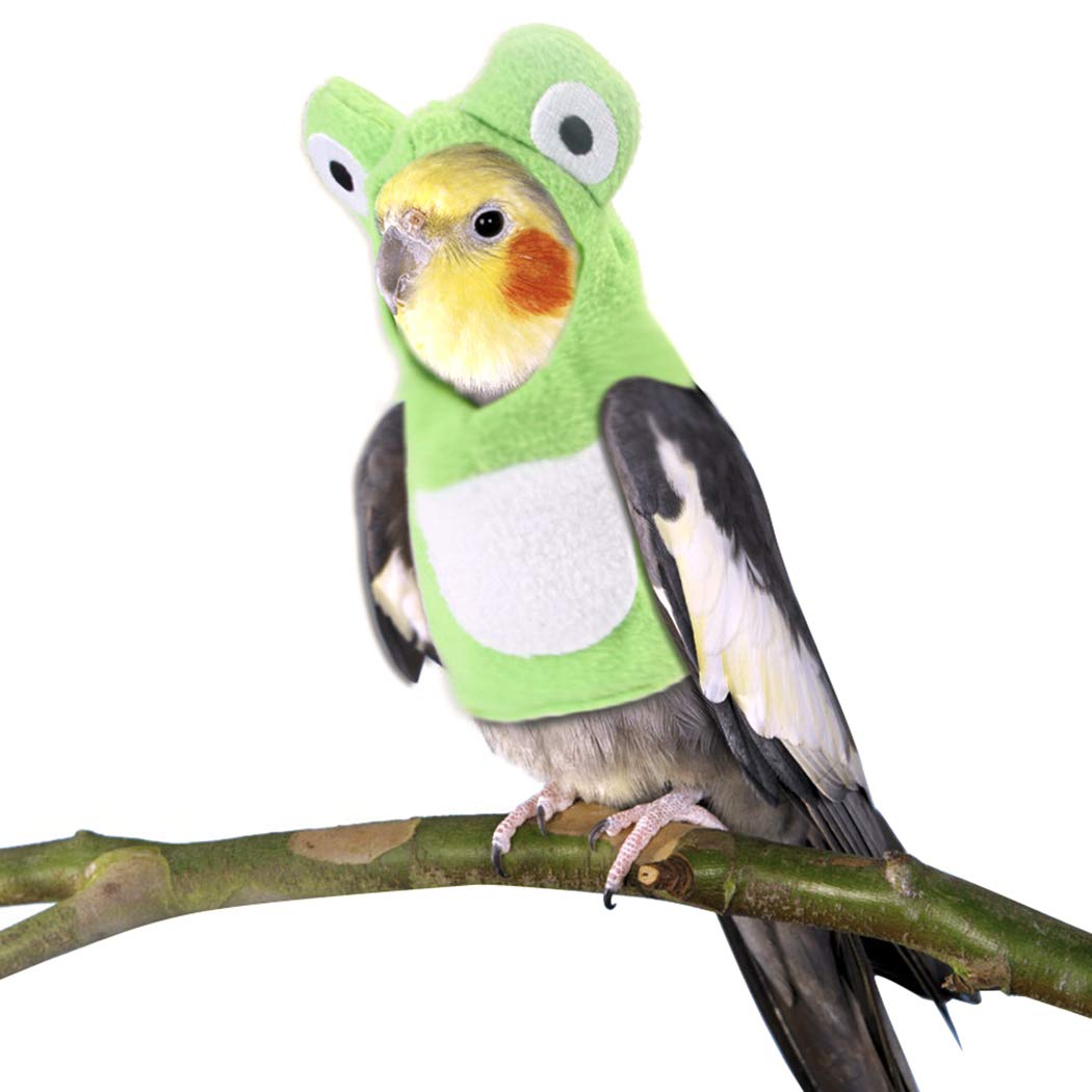 Legendog Bird Clothes Frog Creative Change Clothes Cute Small Animal Clothes Bird Flight Suit for Parrot (B08DXS6RR6) Amazon Price History, Amazon Price Tracker