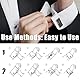 Manschettenknöpfe Herren, Hochwertige Manschettenknöpfe für Herren in Silber mit Geschenkbox - Elegant und stilvoll für Hochzeit, Business und formelle Anlässe