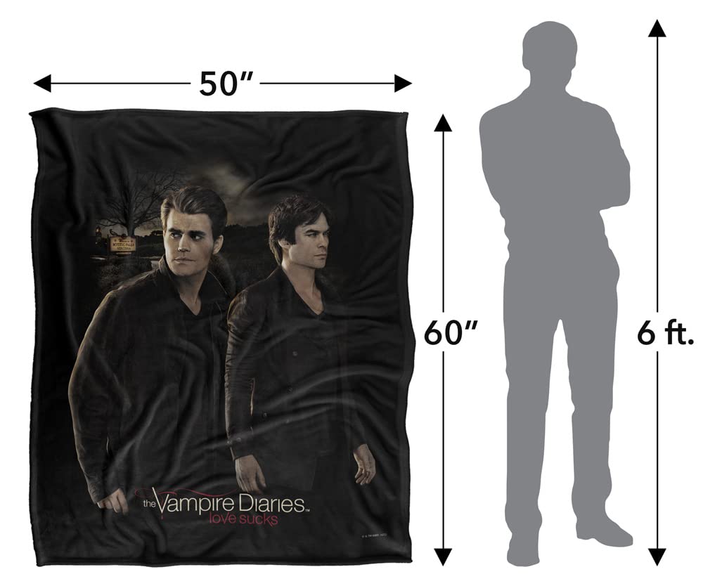 VAMPIRE DIARIES Coperta super morbida al tatto, modello, 152 x 127 cm