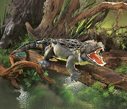 Folkmanis American Alligator Hand Puppet, Green, 1 EA - Image 2