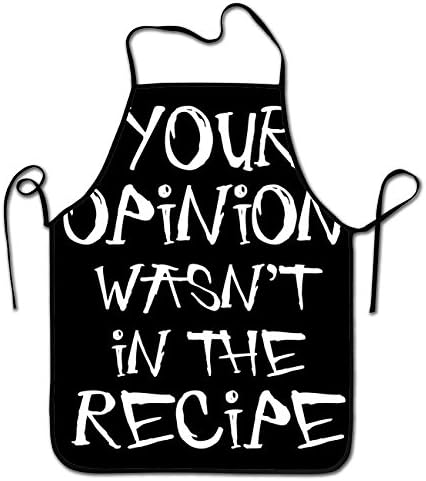 liubajsdj-Unisex Kitchen Apron Without Pockets,Adjustable Waist Straps And Comfortable For Cooking,Crafting,BBQ,Baking-Your Opinion Wasn't In The Recipe