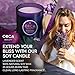 Orca Beauty 8-Pcs Shower Steamers Aromatherapy & Scented Candle - Birthday Self Care Relaxation Gifts for Women, Pampering Shower Bombs Aromatherapy, Spa Day Essentials, Christmas Purple Gift Bundle