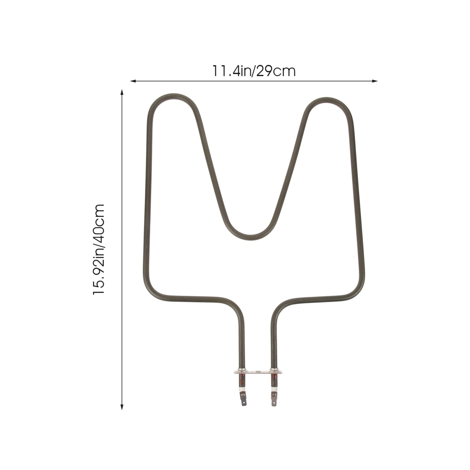Abaodam Elemento Tubular Profesional de Sauna en Acero Inoxidable Negro