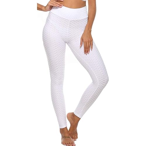 Hongsui Women's Gym Yoga Pants TIK Tok Butt Lifting Workout Sexy Tight Leggings Tummy Control Sports