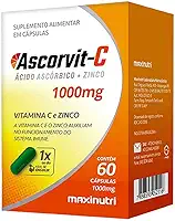 Ascorvit-C 1G (Vitamina C + Zinco) - 60 Caps, Maxinutri