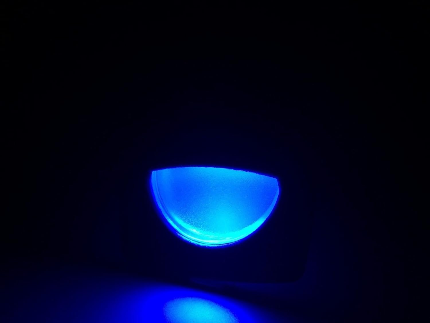 Pactrade Marine 4 Pieces Boat LED RV Trailer Blue Square Shape Courtesy Light 2.24"x2.24"