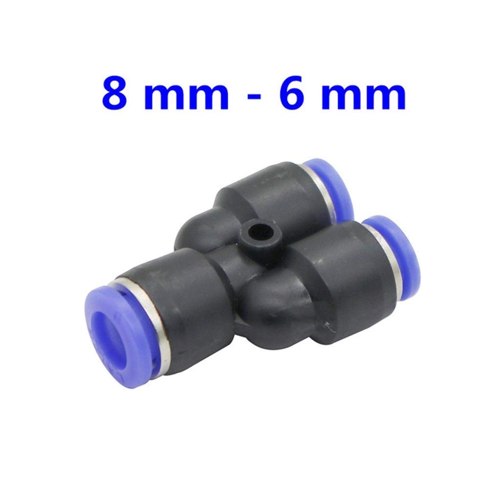 Schlauchverbinder 40 Stück PVC Y-Form Slip-Lock Reduzierung Schnellverbinder Gartenwasseranschlüsse Luftpneumatische Armaturen 4/6/8/10/12/16mm Schnittstelle