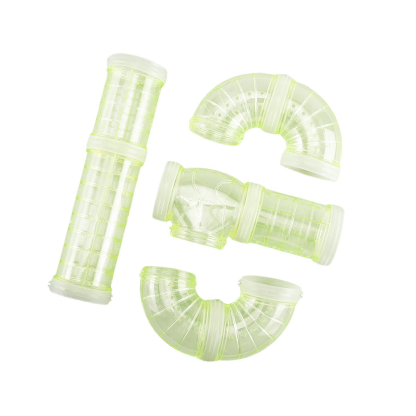 BNF®Hamster Tube Set - DIY 8Pcs Yellow Exercise Toys for Hamster Cage Accessories-image-22