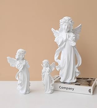 Amazon.co.jp: Farigrut エンジェル 天使像 ホワイト 白 オブジェ