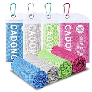 4 Pack Cooling Towel (40″x12″), Soft Breathable Chilly Towel, Ice Towel, Microfiber Towel for Yoga, Sport, Running, Workout,Gym, Camping, Fitness, Workout & More Activities(Multicolor)