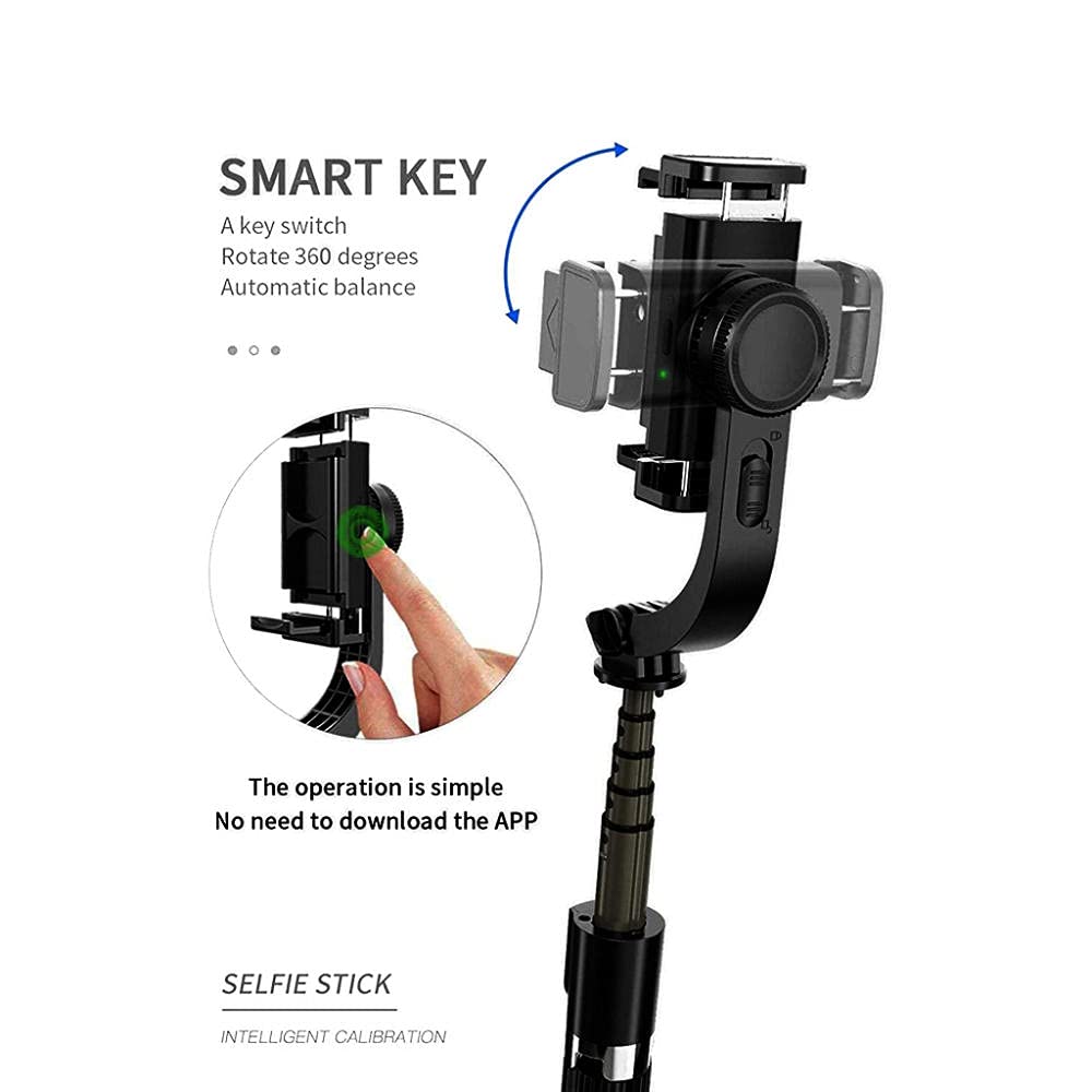 Smartphone Gimbal, Estabilizador de Mano Gimbal Estabilizador de Video para teléfono Inteligente portátil Selfie Stick, Youtuber Selfie Stick para Huawei