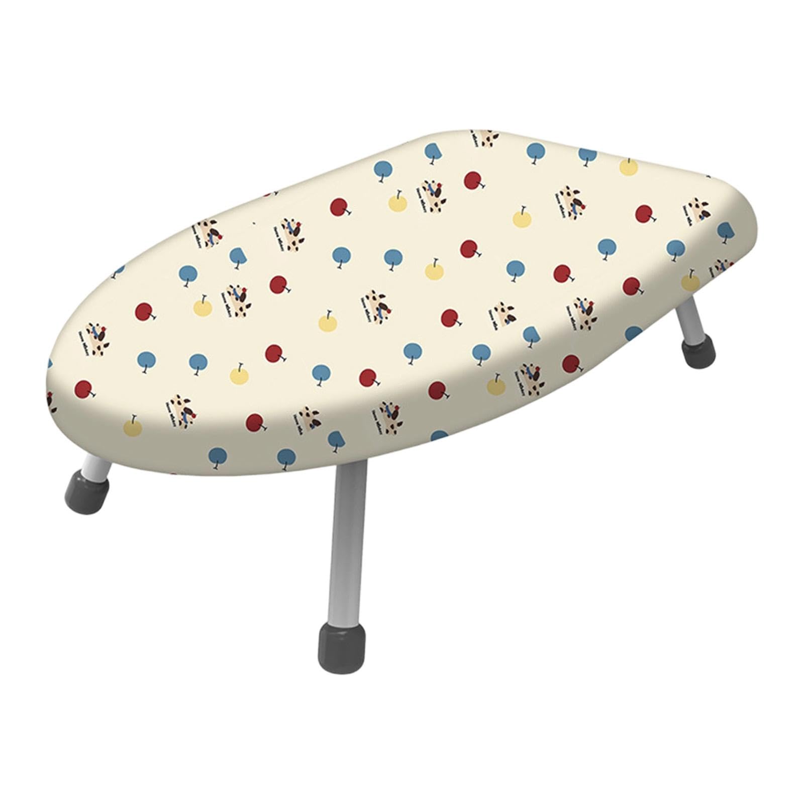 Ironing Board, Small Tabletop Ironing Board Foldable Iron Household Heat Resistant Cover(Without Sleeve Board)