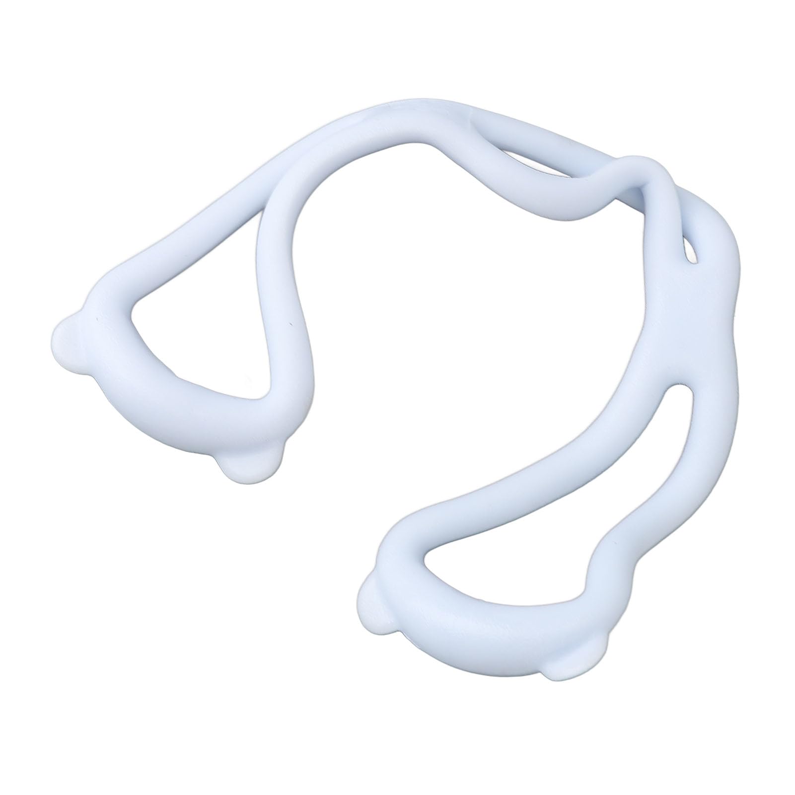 Set di 3 fasce elastiche per esercizi per le spalle blu, comode, portatili, antiscivolo, robuste, a 8 forme, per modellare il corpo a casa, in ufficio, in palestra, materiale TPR