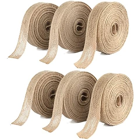 G2PLUS 2CM Natural Hessian Craft Ribbon Set Cover