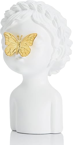 Bonita estatua de busto de mariposa para niña, regalos para nueva mamá, baby shower, revelación de género, regalo de cumpleaños para el día de la