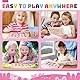 Uiseba Montessori Spielzeug für Mädchen Prinzessinnen Mini Magnet Farb und Zahlenlabyrinth Kleinkind Beschäftigungstafel Lernaktivitäten für die Vorschule Feinmotorik für Kinder