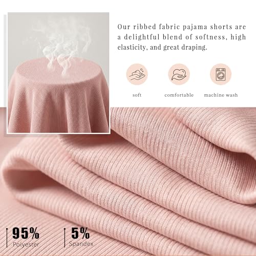Image of LYCY Pajama Shorts for Women, Soft Sleep Shorts for Women Lightweight knit Summer Pj Bottoms(Pack of 2&3)