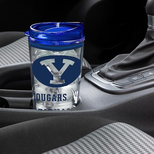 Image of Rico Industries NCAA College Double Wall Mayhem 16oz Or 20oz Tritan Tumbler W Lid