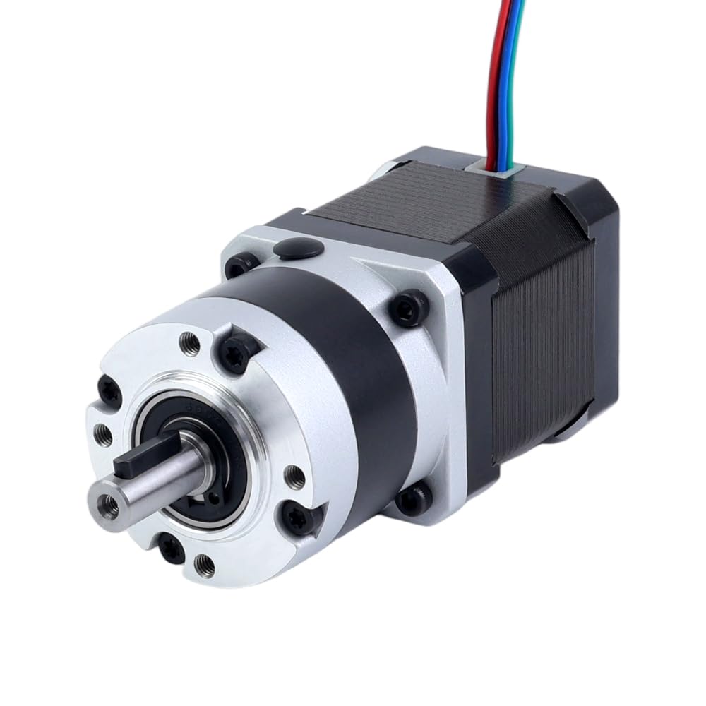 STEPPERONLINE Nema 17 Moteur pas à pas L = 40 mm 10:1 Engrenage planétaire | Série MG