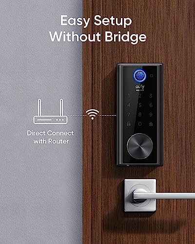 Eufy Security Smart Lock S230: Keyless Fingerprint Lock with Wi-Fi, Easy Installation, Remote Access, and One-Year Battery Life