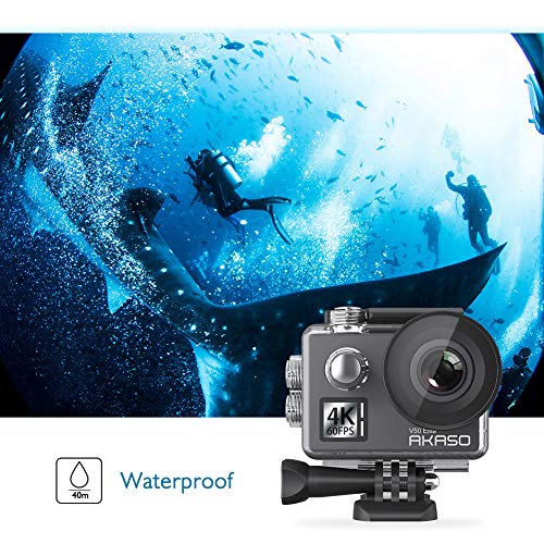 AKASO V50 Elite 4K 60fps Touch Screen WiFi Action Camera Voice Control EIS 40m Underwater Waterproof Camera Adjustable View Angle 8X Zoom Remote Control Sports Camera with Helmet Accessories Kit by AKASO - Image 6