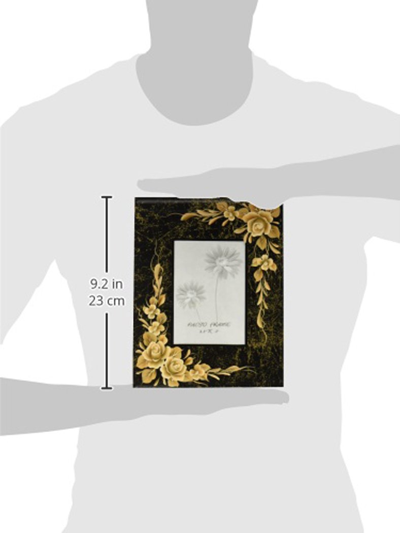 StealStreet SS-A-64008 Hand Painted Glass Photo Picture Frame