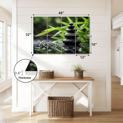 8 Pack Paneles Acústicos Decorativos LAMOONHOME 48x32 pulgadas miniatura 2