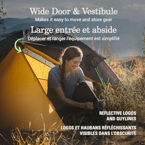 Image of Coleman PEAK1 Premium Waterproof Backpacking Tent with Rainfly & Footprint, Lightweight Camping Tent Withstands Winds up to 45 MPH, 1 /2 /3 /4 /6 Person Sizes