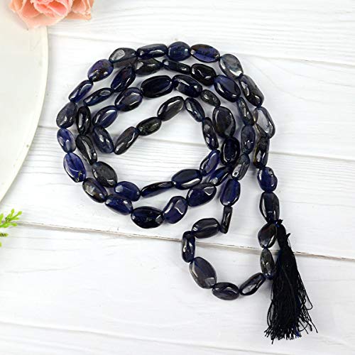 Image of Natural Oval Crystal Beads Mala Necklace Collection for Men & Women, Reiki Energized Gemstone Jewellery for Meditation, Mindful Living, Spiritual Decor & Everyday Fashion Styling