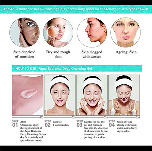 Recast Aqua Radiance Deep Cleansing Gel - Korean Beauty Style Product - Gently removes dead skin cells to reveal instant smoother and brighter complex, Gel to Scrub formula 200ml - Image 3