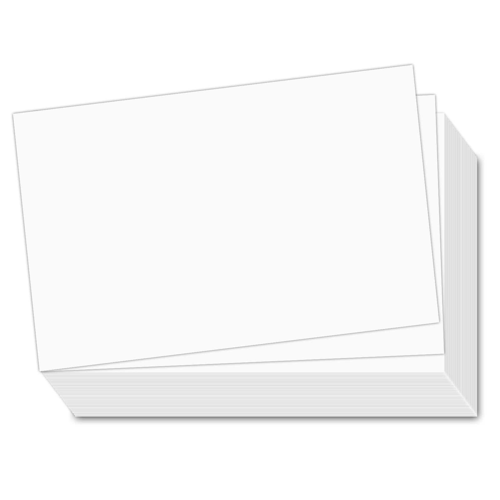 MOKTREGD Blank Cards, 4 x 6-inch, 100 Pcs, Thick Paper, Ideal for Postcards Photo Paper Invitations, Greetings, Notes