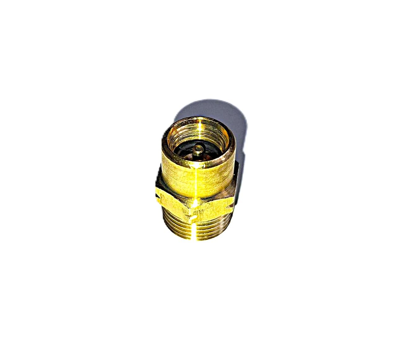 Adattatore di gas da 7/16" IG sinistra a 3/8" IG sinistra per cartucce di gas, bruciatore a gas, bruciatore a saldatura, adattatore per cartuccia, connettore per gas da campeggio, bruciatore