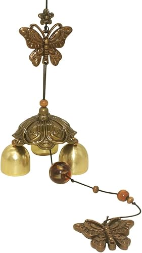 Miniatura 1 de Hooshing Paquete de 2 campanas de viento de la suerte, campanas de viento pequeñas de jardín, campanas de viento de Feng Shui para el hogar, patio,